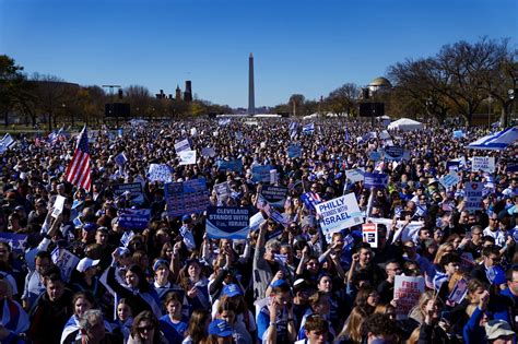 March For Israel Jewish Groups Rally In Washington Dc The New York Times