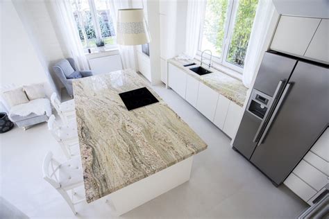 Modern Kitchen With Marble Worktops Granite Liquidators