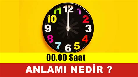 Saat Anlam Nedir