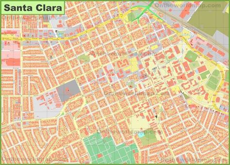 Santa Clara downtown map