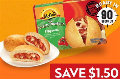 McCain Coupon Canada Pizza Pockets Breakfast Pockets Deals From