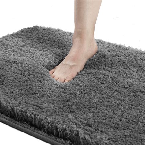 Haocoo Absorbent Non Slip Bath Mat Microfiber Soft Thick Runner Shower