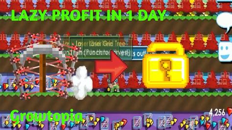 How To Profit Laser Grid In 1 Day OMG Lazy Profit Growtopia YouTube