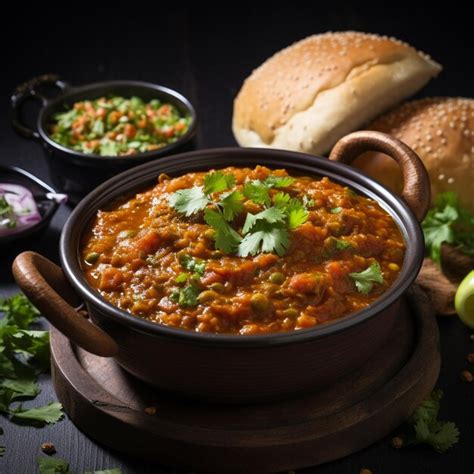 Premium Photo Photo Mumbai Style Pav Bhaji Is A Fast Food Dish From