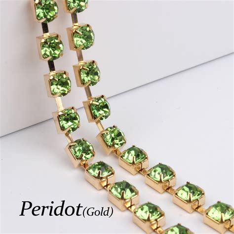 Bolsas De Vidrio Apresuradas Para Coser Zapatos Peridot Espalda Plana