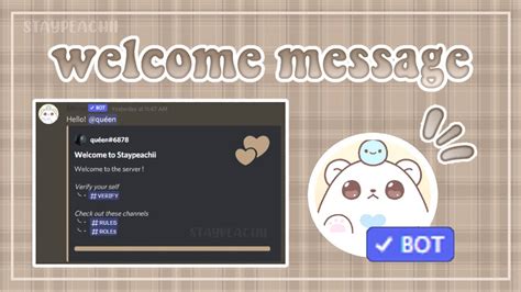 Aesthetic Mimu Bot Welcome Discord Server Message 1 Minute Youtube