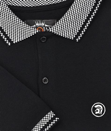 Trojan Records Black Chequerboard Polo Shirt Modfellas Clothing