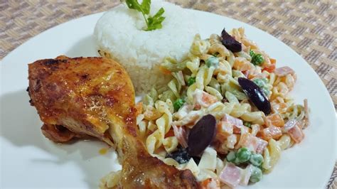 Pollo Al Horno Con Ensalada De Fideos Cocina Con Ysabel YouTube