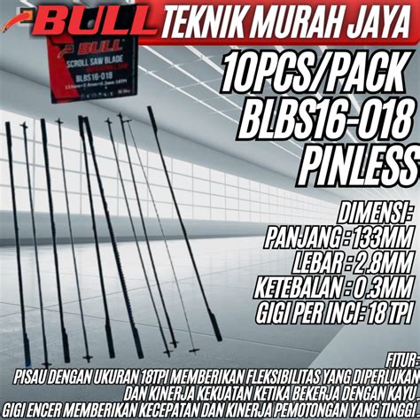 Jual Bull Blbs Mata Gergaji Scroll Saw Scrollsaw Pcs Pack