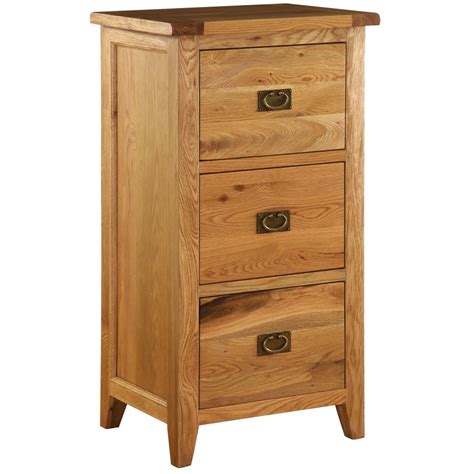 Arden Solid Oak Lockable Storage Filing Cabinet On Sale