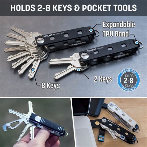 Pivot 2.0 - Key Organizer Keychain, EDC Keychain | Keyport
