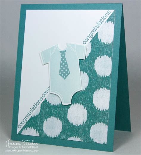 Baby Boy Card - Ink it Up With Jessica | Card Making Ideas | Stamping ...