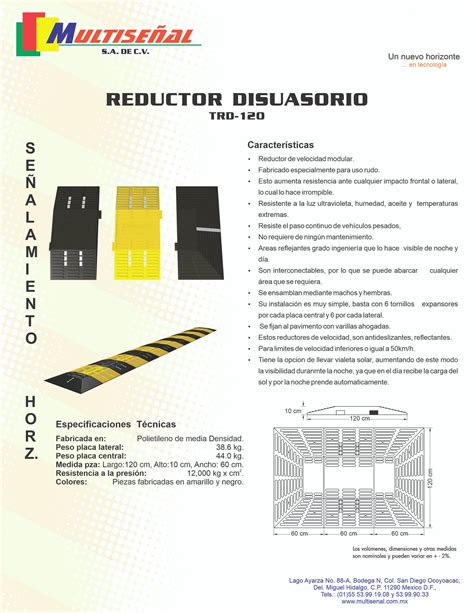 Topes Reductores De Velocidad REDUCTORES DE VELOCIDAD