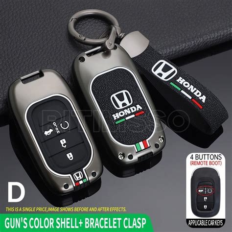 Zinc Alloy Car Key Case Remote Control Fobs Protector Cover Keychain