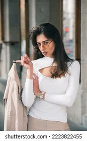 Cute Thin Brunette Images Stock Photos Vectors Shutterstock