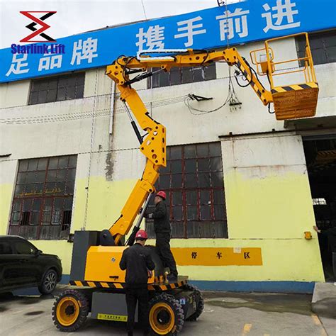 M Customized Man Lift Self Propelled Articulated Boom Lift China