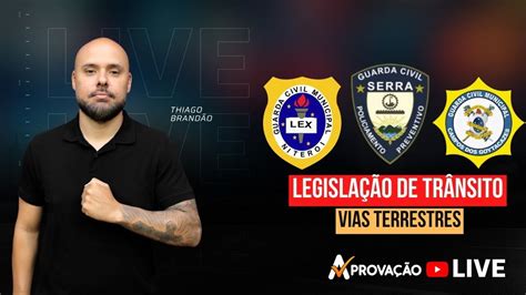 Live 268 GCM Niterói RJ Legislação de Trânsito Vias Terrestres