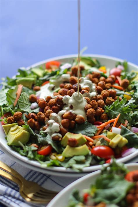 Bbq Chickpea Salad With Creamy Hemp Heart Ranch Flora And Vino Recipe