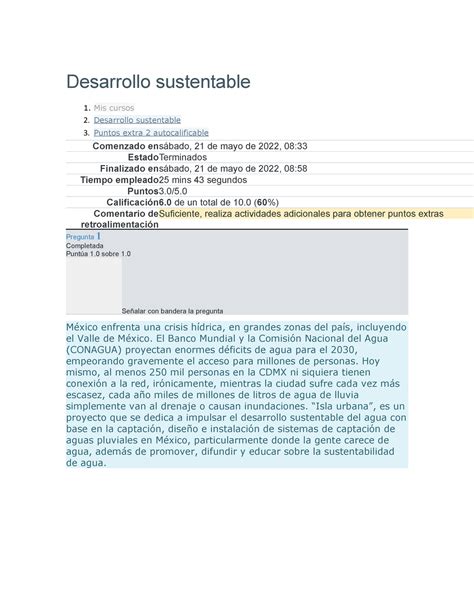 Desarrollo Sustentable Extra Desarrollo Sustentable Mis Cursos