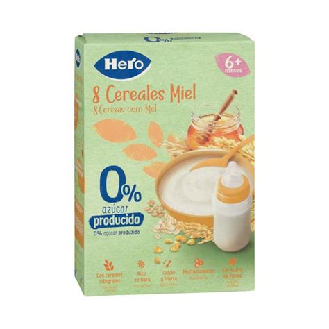 Papilla 8 Cereales Con Miel Hero Baby 6 Meses Mercadona