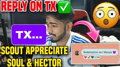 SCOUT APPRECIATE MANYA NAKUL HECTOR Reply On TX YouTube