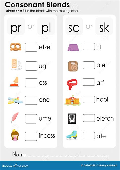 consonant blends printables 2