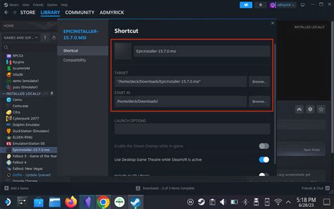 How To Install Epic Games Store On Steam Deck Technipages