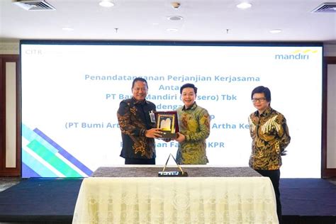 Foto Bank Mandiri Fasilitasi Kpr Perumahan Citra Suwarna Group