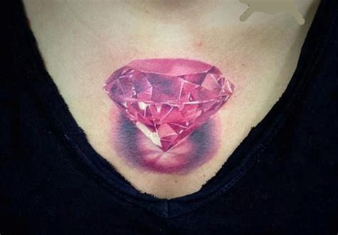 29 Sparkling Diamond Tattoo Designs