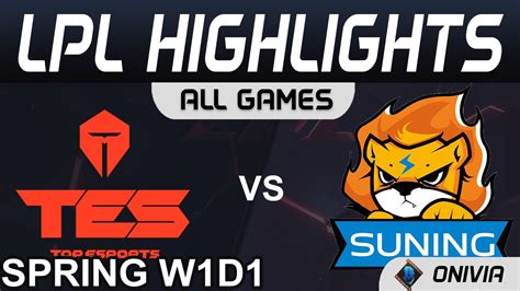 TES Vs SN Highlights ALL GAMES LPL Spring Season 2021 W1D1 Top Esports