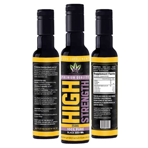 Black Seed Oil | Nigella Sativa Cold Pressed High Strength - Best ...