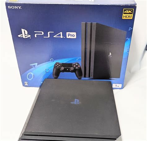 【目立った傷や汚れなし】【箱付き、封印シールあり、電源のみ確認】ps4pro Playstation4 本体のみ Cuh 7000b 1tbの