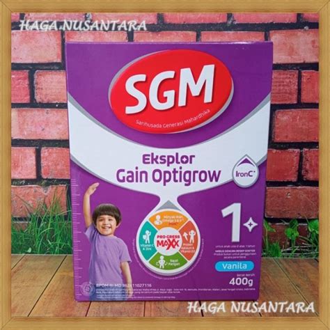 Jual Sgm Eksplor Gain Optigrow Plus Vanila G Usia Di Atas