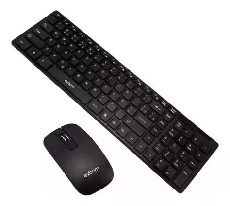 Kit Teclado E Mouse Sem Fio Combo Bk S Branco Exbom Parcelamento