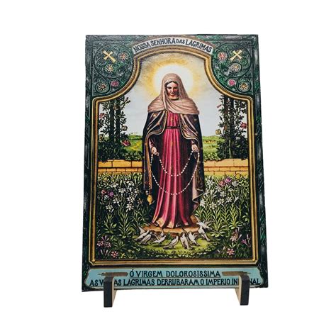 Quadro De Mesa Nossa Senhora Das L Grimas