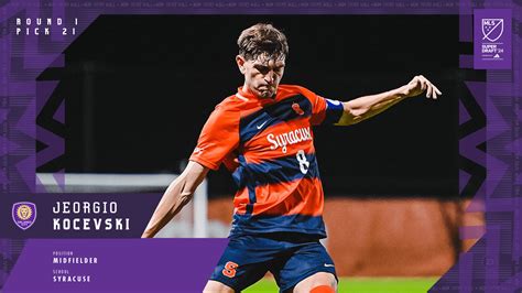 Orlando City Selects Midfielder Jeorgio Kocevski No 21 Overall In 2024