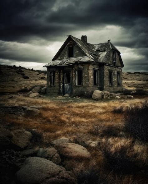 Premium Ai Image An Abandoned Weathered House