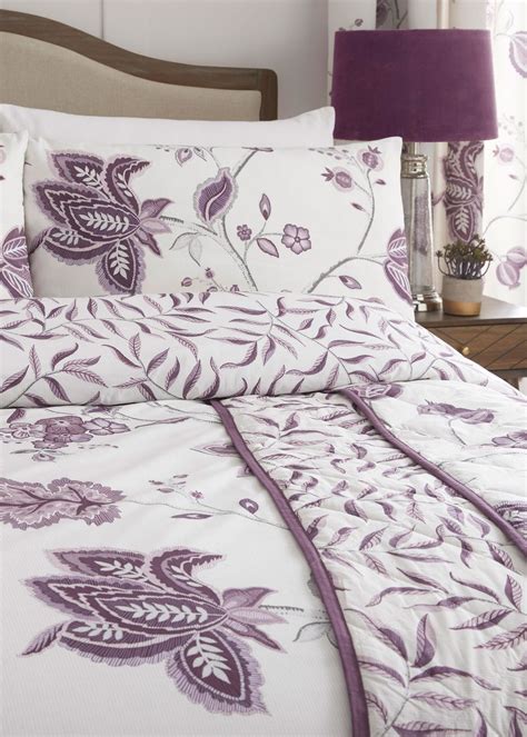 Dreams And Drapes Design Samira Purple Duvet Cover Set Matalan