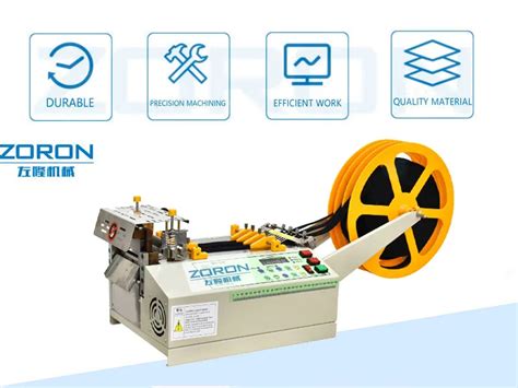 Automatic Ribbon Hot Sale Cutting Machine Computer Control Magic Tape Cutter ZORON Machinery