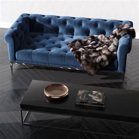 Rhitalia Chesterfield Fabric Sofa 3d 모델 28 Max Obj Free3d