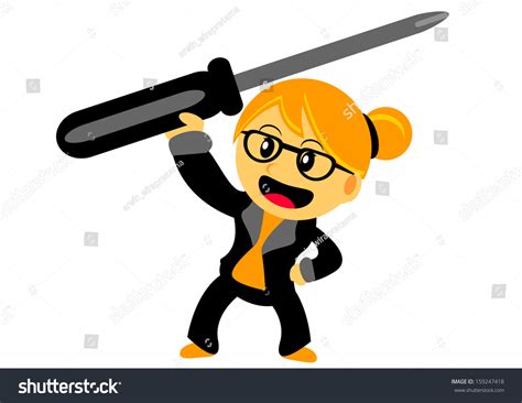 Illustration Blonde Chibi Woman Cartoon Character Stock Illustration Shutterstock