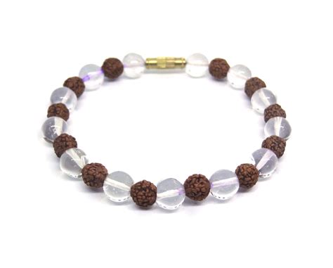 Rudraksha And Sphatik Bracelet Himalaya Rudraksha Kendra