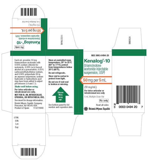 Kenalog 10 Fda Prescribing Information Side Effects And Uses