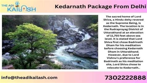 Kedarnath Package From Delhi Ppt