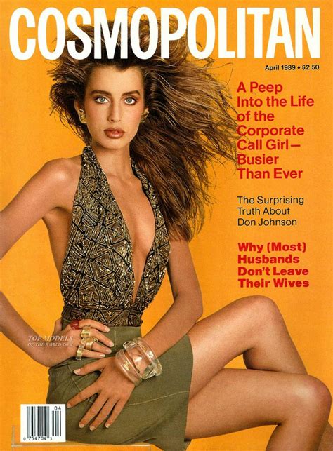 Cosmopolitan Magazine April 1989 Model Julie Anderson Photographer