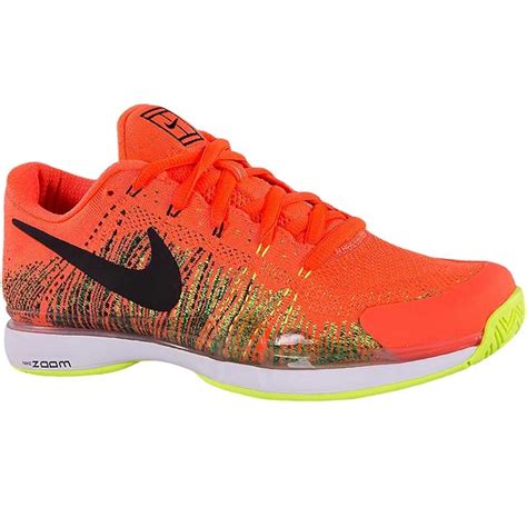 Nike Zoom Vapor Flyknit Mens Tennis Shoe Orange/black