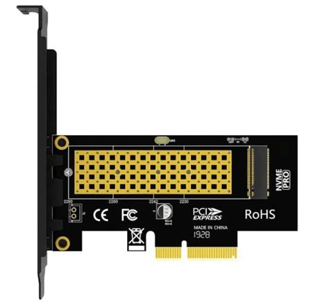 ADAPTER DO DYSKÓW SSD M.2 NVMe - KARTA ROZSZERZEŃ DO GNIAZDA PCI-E ...