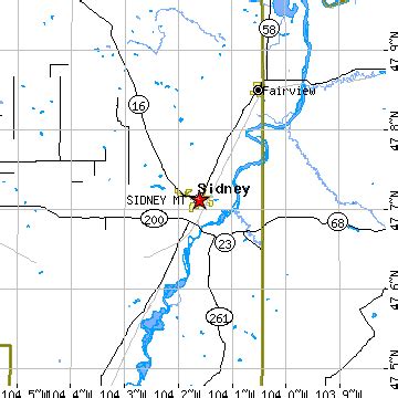 Sidney, Montana (MT) ~ population data, races, housing & economy