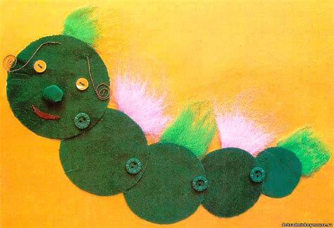 ПОДЕЛКА "ГУСЕНИЦА" - ВОЛШЕБНЫЕ ПУГОВКИ - ВОЛШЕБНЫЕ ПОДЕЛКИ СВОИМИ ...