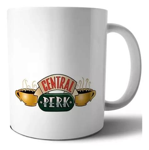 Mugs Friends Central Perk Blanco Pocillo Cuotas Sin Inter S